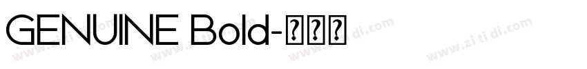 GENUINE Bold字体转换 GENUINE Bold字体转换